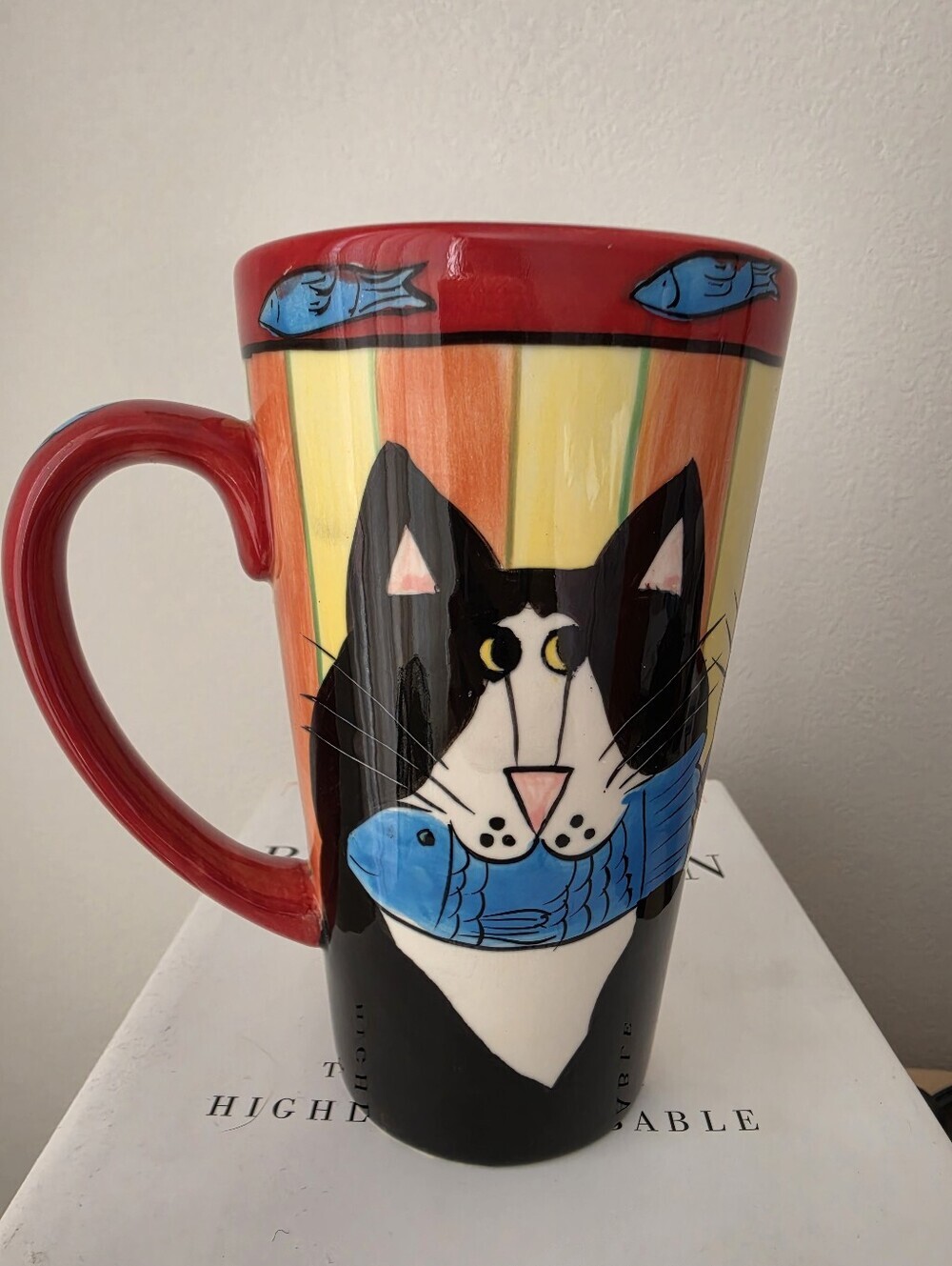 "Catzilla" coffee mug by Candace Rester